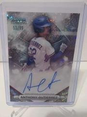 Anthony Gutierrez [Speckle] #PA-AG Baseball Cards 2023 Bowman Sterling Prospect Autograph Prices