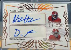 Najee Harris, DeVonta Smith #DA-09 Football Cards 2021 Leaf Trinity Dual Autographs Prices