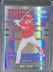 Mike Trout [Spectrum Blue] #I-7 Baseball Cards 2021 Panini Absolute Icons Prices