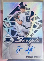Spencer Strider [Holo] #RAM-SS Baseball Cards 2022 Panini Mosaic Rookie Autographs Prices
