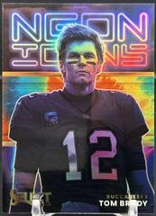 Tom Brady [Tie Dye] #NI-1 Football Cards 2022 Panini Select Neon Icons Prices