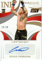 Diego Ferreira [Gold] Ufc Cards 2021 Panini Immaculate UFC Ink Autographs Prices