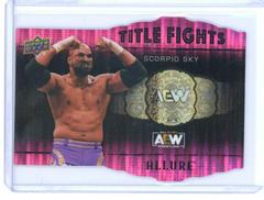 Scorpio Sky [Pink] #TF-18 Wrestling Cards 2022 Upper Deck Allure AEW Title Fights Prices