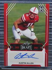 Austin Allen [Red] #BA-AA1 Football Cards 2022 Leaf Draft Autographs Prices