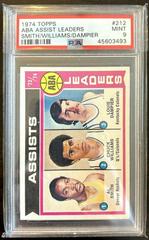 ABA Assist Leaders: Smith, Williams, Dampier Basketball Cards 1974 Topps Prices