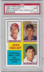 1983 Highlight [Bench, Perry, Yastrzemski] #6 Baseball Cards 1984 Topps Nestle Prices