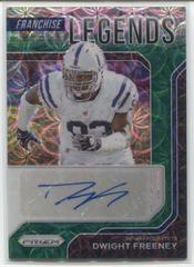 Dwight Freeney [Green Scope Prizm] #FLS-DF Football Cards 2021 Panini Prizm Franchise Legends Signatures Prices