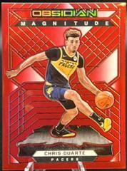 Chris Duarte [Red Flood] #24 Basketball Cards 2021 Panini Obsidian Magnitude Prices