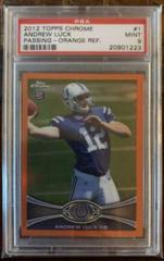 Andrew Luck [Passing Orange Refractor] #1 Football Cards 2012 Topps Chrome Prices