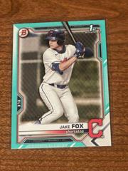 Jake Fox [Aqua] #BD-102 Baseball Cards 2021 Bowman Draft Prices