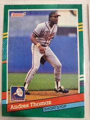 Andres Thomas #491 Baseball Cards 1991 Donruss Prices