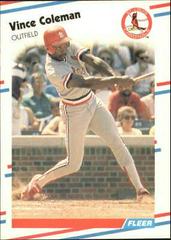 Vince Coleman #27 Baseball Cards 1988 Fleer Glossy Prices
