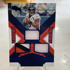 Russell Wilson [Blue] #PT-RW Football Cards 2023 Panini Plates and Patches Patch Trio Prices