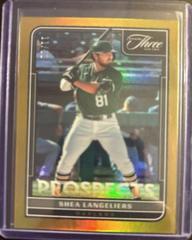 Shea Langeliers [Holo Gold] #P-19 Baseball Cards 2022 Panini Three and Two Prospects Prices