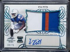 Kyle Pitts [Platinum] #PA-KP1 Football Cards 2021 Leaf Trinity Patch Autographs Prices