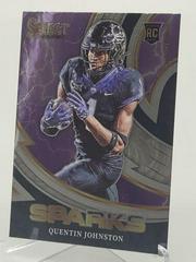 Quentin Johnston #SPR-QJ Football Cards 2023 Panini Select Draft Picks Sparks Prices