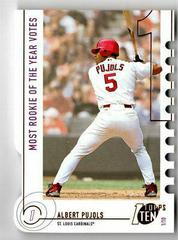 Albert Pujols [Die Cut] Baseball Cards 2002 Topps Ten Prices