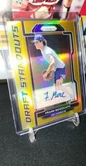 Frank Mozzicato [Autograph Gold Prizm] Baseball Cards 2021 Panini Prizm Draft Picks Standouts Prices
