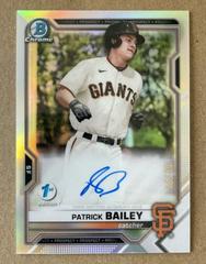 Patrick Bailey #BFEA-PB Baseball Cards 2021 Bowman 1st Edition Chrome Autographs Prices