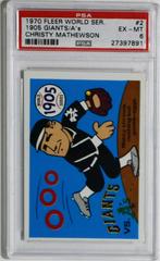 1905 Giants, A's [Christy Mathewson] #2 Baseball Cards 1970 Fleer World Series Prices