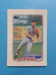 Steve Sax #19 Baseball Cards 1989 Topps Mini League Leaders Prices