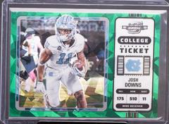Josh Downs [Green Ice] #10 Football Cards 2023 Panini Chronicles Draft Picks Contenders Optic Prices