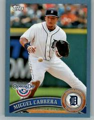Miguel Cabrera [Blue] Baseball Cards 2011 Topps Opening Day Prices