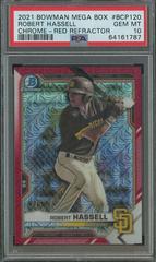 Robert Hassell [Red Refractor Mega Box Mojo] #BCP-225 Baseball Cards 2021 Bowman Chrome Prospects Prices