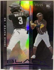 Jorge Mateo [Purple] Baseball Cards 2021 Panini Chronicles Black Prices