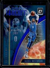 Russell Westbrook [Blue] #6 Basketball Cards 2018 Panini Donruss Optic All Clear for Takeoff Prices