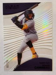 Junior Caminero [Purple] Baseball Cards 2023 Panini Chronicles Clear Vision Prices