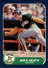Mike Heath #418 Baseball Cards 1986 Fleer Prices