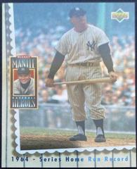Mickey Mantle [1964 Series H. R. Record] Baseball Cards 1994 Upper Deck Mantle Heroes Prices