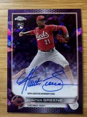 Hunter Greene [Purple] #RA-HG Baseball Cards 2022 Topps Chrome Update Sapphire Rookie Autographs Prices