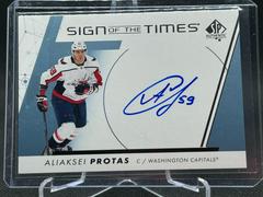Aliaksei Protas #SOTT-AP Hockey Cards 2022 SP Authentic Sign of the Times Prices
