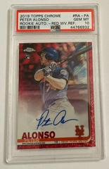 Peter Alonso [Red Wave Refractor] #RA-PA Baseball Cards 2019 Topps Chrome Rookie Autographs Prices