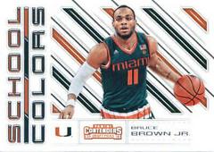 Bruce Brown #21 Basketball Cards 2018 Panini Contenders Draft Picks School Colors Prices