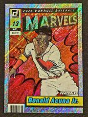 Ronald Acuna Jr. [Rapture] #M-4 Baseball Cards 2022 Panini Donruss Marvels Prices
