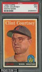 Clint Courtney [White Name] #92 Baseball Cards 1958 Topps Prices