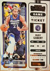Rudy Gobert [Game Bronze] #1 Basketball Cards 2022 Panini Contenders Prices
