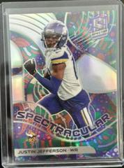 Justin Jefferson [Psychedelic] #SPEC-JJE Football Cards 2022 Panini Spectra Spectracular Prices