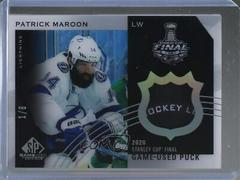 Patrick Maroon Hockey Cards 2021 SP Game Used 2020 NHL Stanley Cup Finals Puck Relics Prices