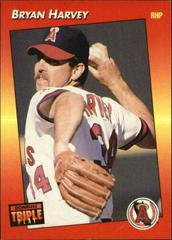 Bryan Harvey #37 Baseball Cards 1992 Panini Donruss Triple Play Prices