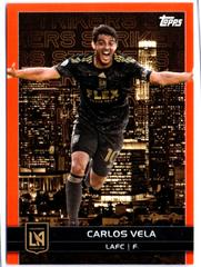 Carlos Vela [Orange] #BCS-1 Soccer Cards 2023 Topps MLS Big City Strikers Prices