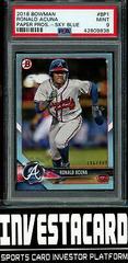 Ronald Acuna [Sky Blue] #BP1 Baseball Cards 2018 Bowman Paper Prospects Prices