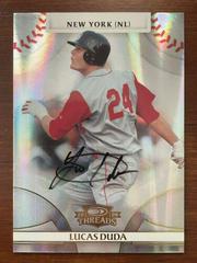 Lucas Duda [Autograph Gold] Baseball Cards 2008 Donruss Threads Prices