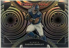 Saquon Barkley [Yellow Electric Etch] #21 Football Cards 2023 Panini Obsidian Tunnel Vision Prices