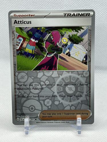 Atticus [Reverse Holo] #77 Pokemon Paldean Fates