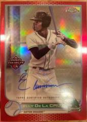 Elly De La Cruz [Autograph Red Refractor] #PDC-189 Baseball Cards 2022 Topps Pro Debut Chrome Prices