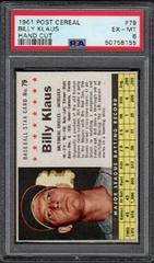 Billy Klaus [Hand Cut] #79 Baseball Cards 1961 Post Cereal Prices